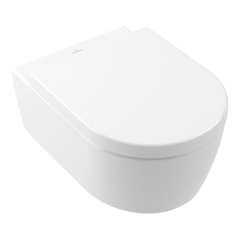 Set WC suspendat Villeroy & Boch Avento, Direct Flush, cu capac Soft Close, alb
